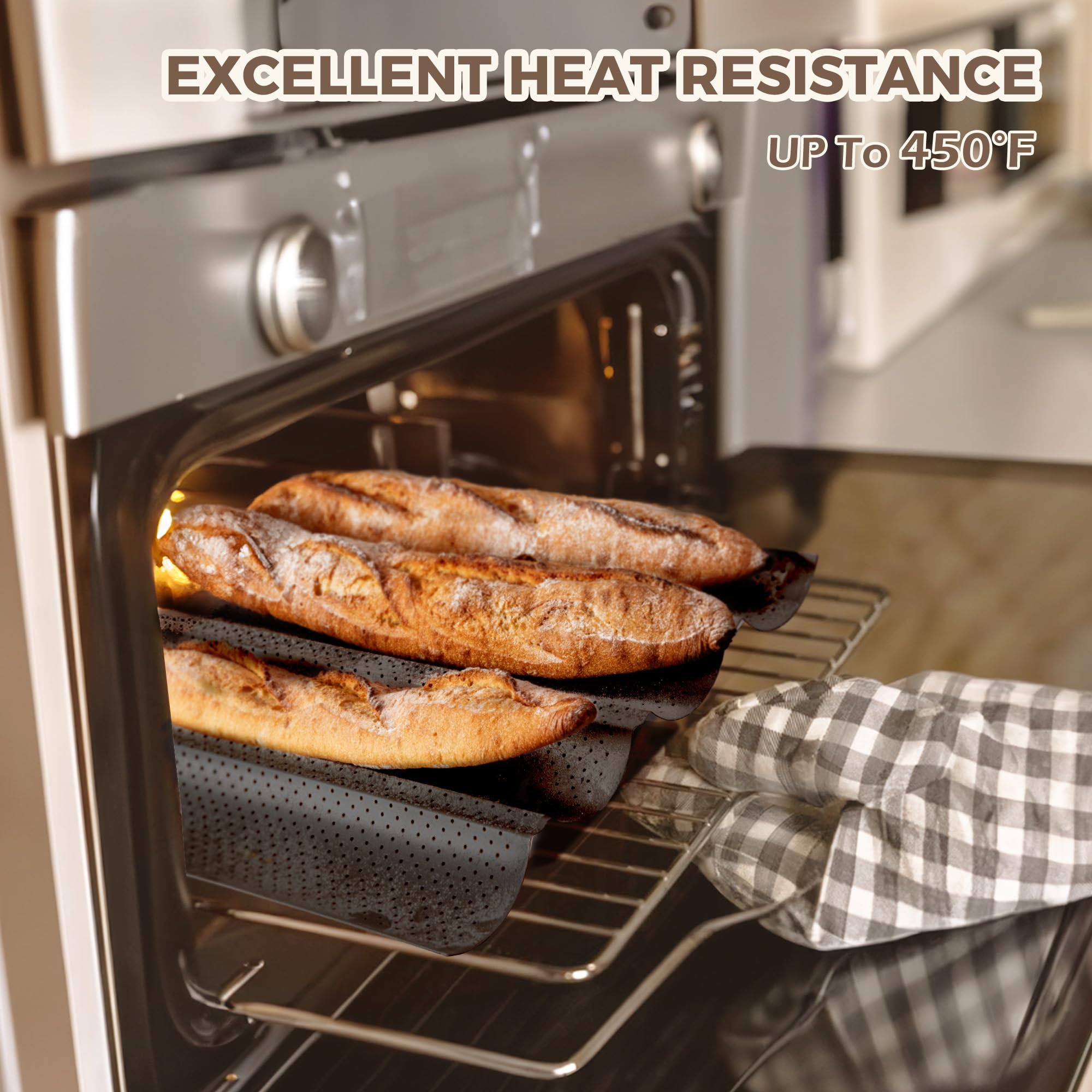 KITESSENSU Pan carbono acero durable resiste altas temperaturas manteniendo forma.