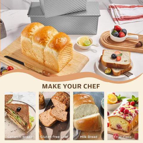 KITESSENSU Pan Pullman dimensiones externas para encajar en hornos