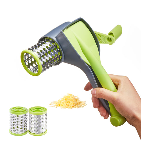 KITEXPERT rallador de queso con mango, manejo cómodo para rallado rápido
