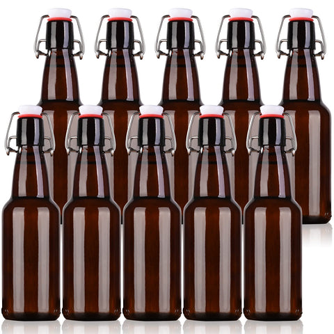 KITGLASCUP botella ámbar con tapa abatible para un sellado hermético