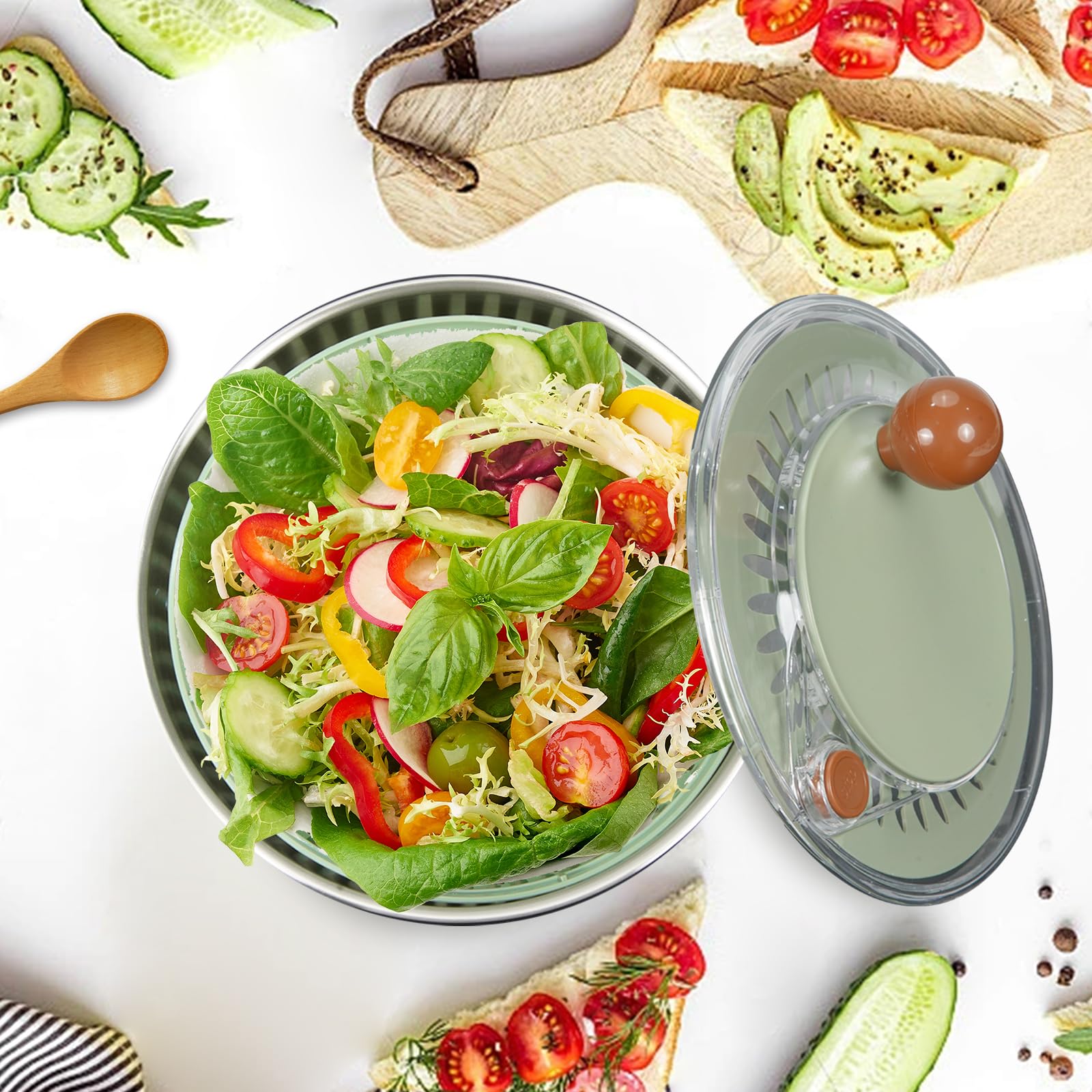 KITHELP uso multifuncional para ensaladas, verduras y presentaciones en mesa