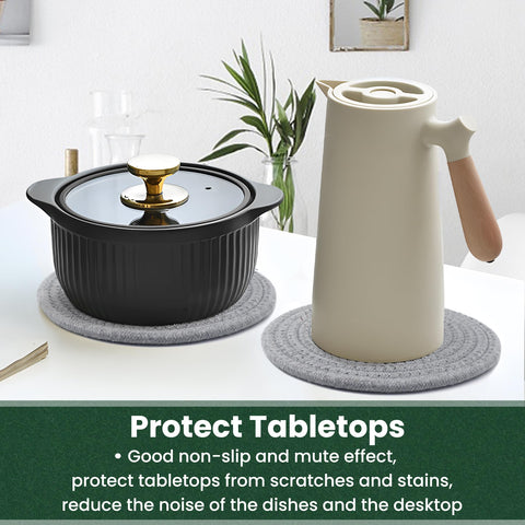 KITLAB salvamanteles diámetro 20 cm, diseño resistente y decorativo.