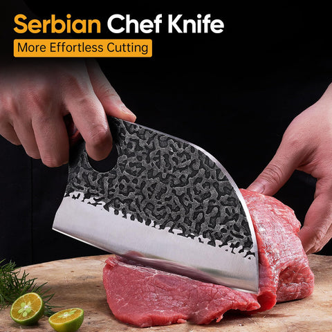 KITNATS cuchillo carnicero de 7 pulgadas para cortar carne con precisión.