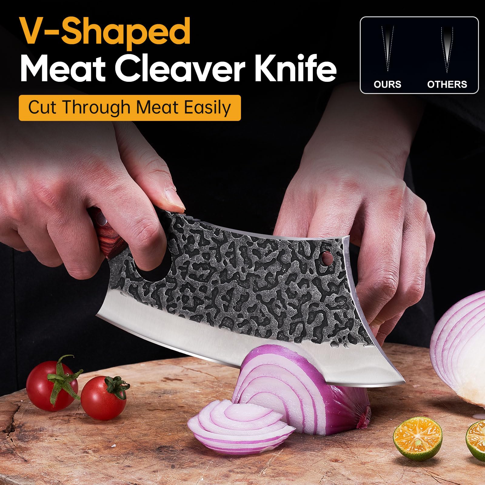 KITNATS mango ergonómico y antideslizante para uso cómodo en largas sesiones de cocina.