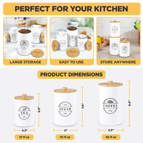 Kito LIVING uso versátil para azúcar, té, café y otros ingredientes.