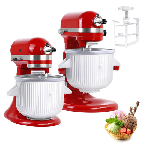 KITOART Accesorio para helado en KitchenAid con compatibilidad 4.5/5 qt y 6 qt, resultados cremosos.
