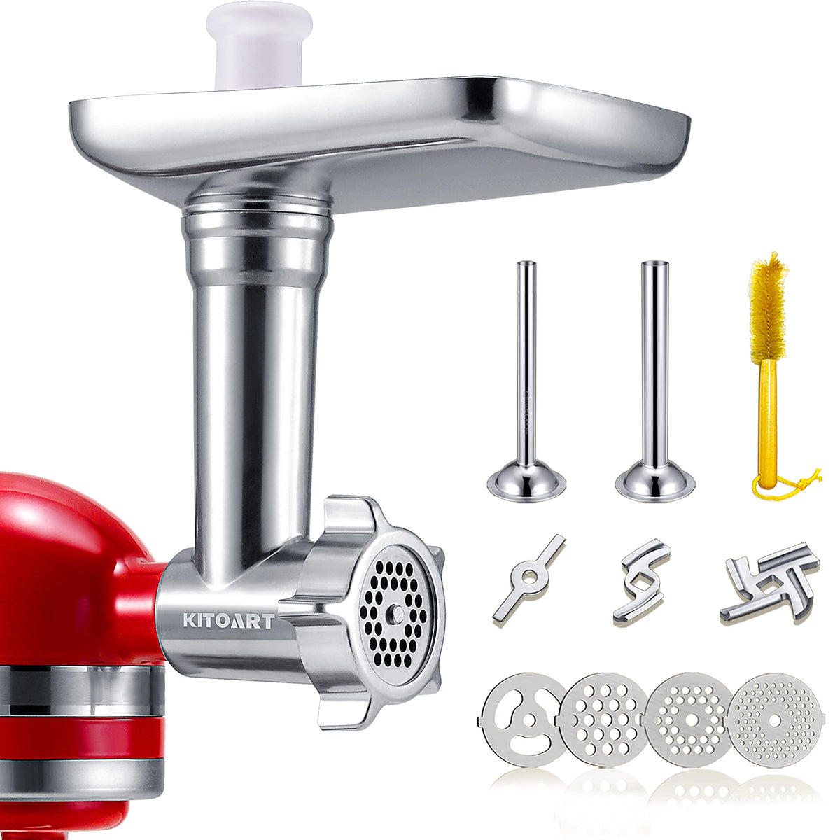 KITOART Molinillo de carne para KitchenAid: ajuste perfecto para resultados frescos