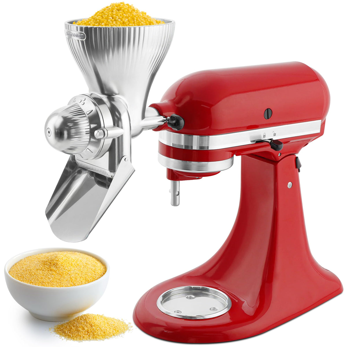 KITOART molinillo para batidora KitchenAid: ensamblaje estable para moler cereales