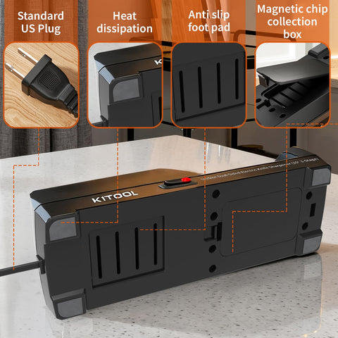 KITOOL base magnética para mayor estabilidad y limpieza fácil