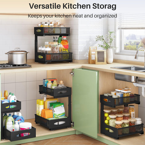 Kitstorack diseño en L deja espacio para plomería sin perder almacenamiento