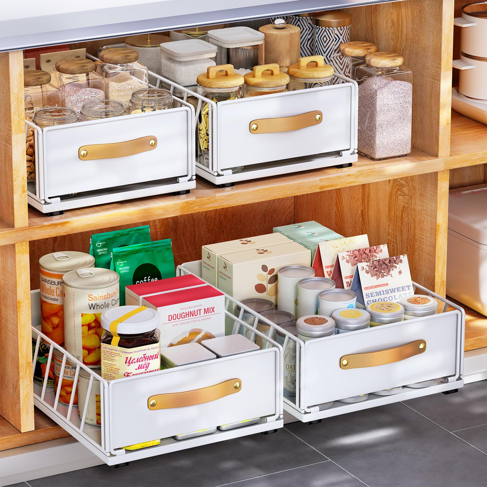 Kitstorack organizador deslizante de armario con adhesivo nano para optimizar espacio.