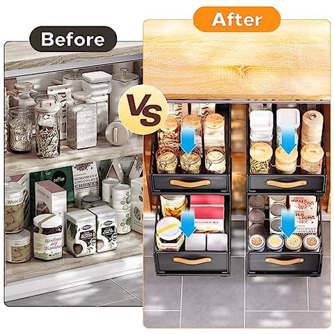 Kitstorack organizador deslizante: diseño moderno que optimiza el almacenamiento.