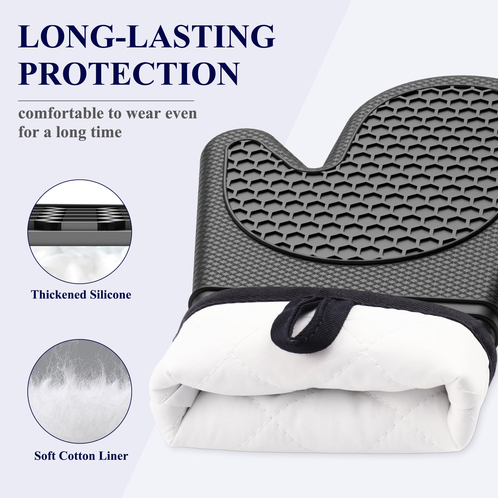 Kitsure guantes con agarre texturizado, seguridad antideslizante
