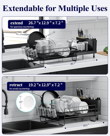 Kitsure lavadero con porta vasos seca copas y tazas con facilidad.