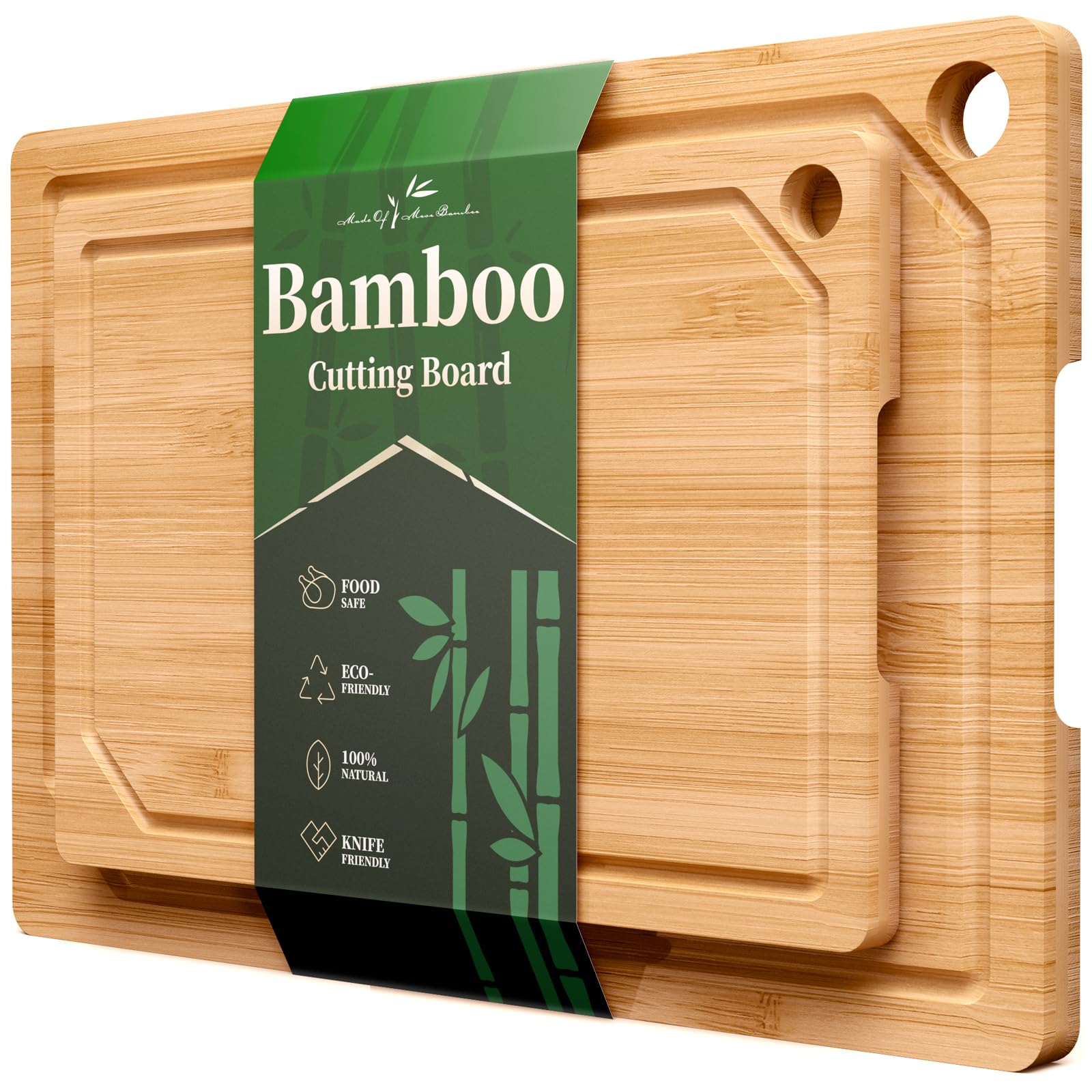 Tabla Kitsure de bambú 11,6x7,8 pulgadas, superficie duradera para picar diariamente.