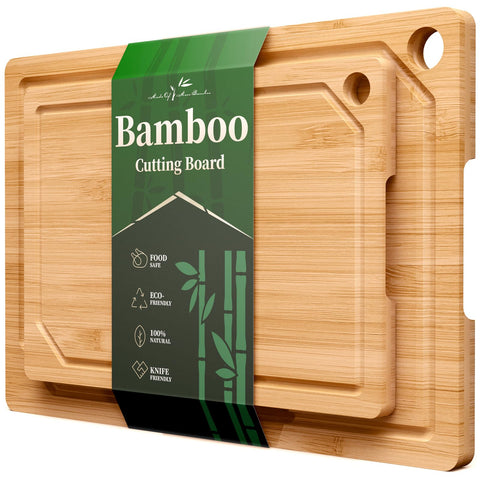 Tabla Kitsure de bambú 11,6x7,8 pulgadas, superficie duradera para picar diariamente.