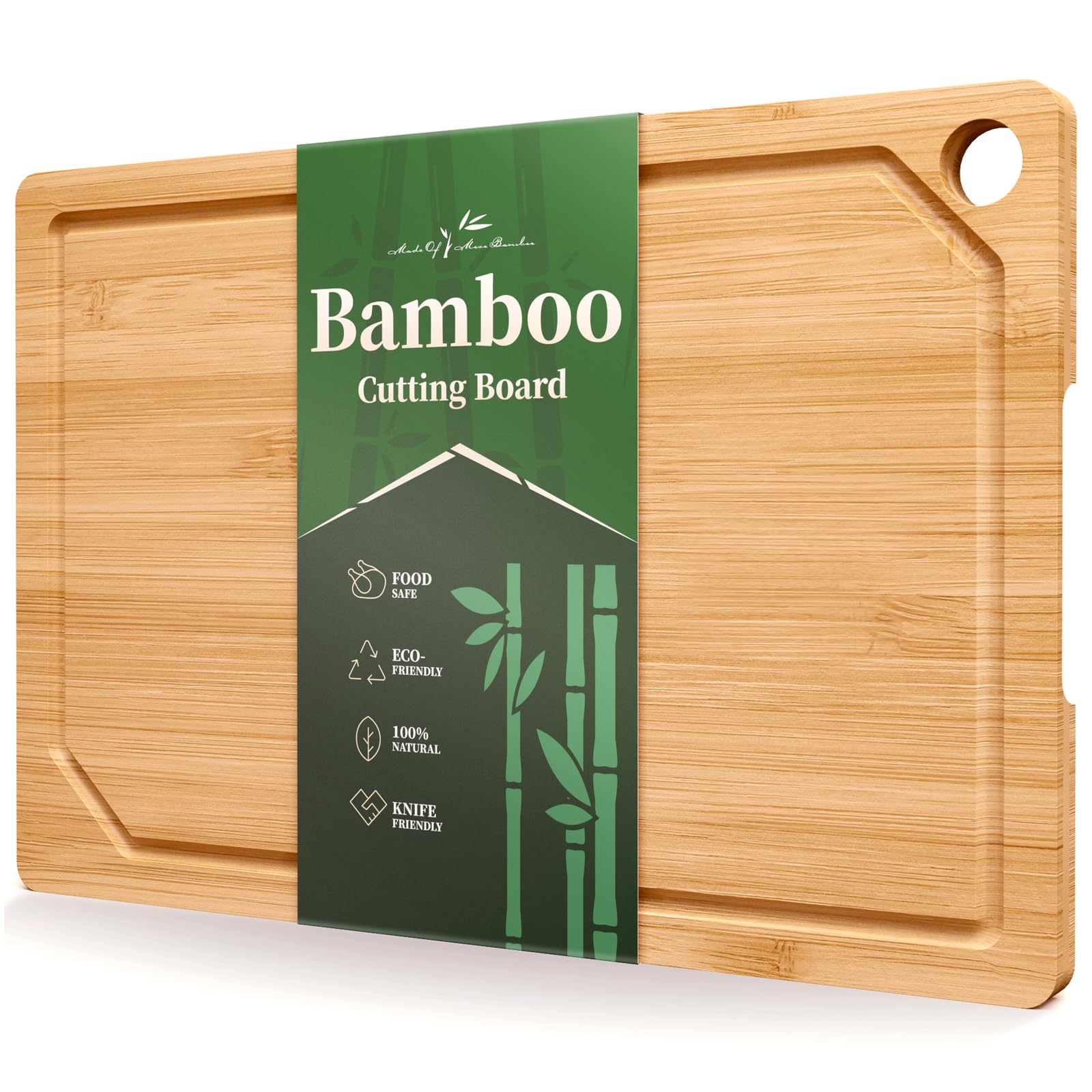 Kitsure tabla-corte-madera-15x10 para uso diario y preparación rápida de ingredientes.