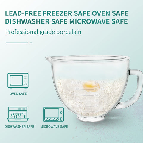 Kitwanda tazón cristal apto para microondas y refrigerador, gran versatilidad diaria.