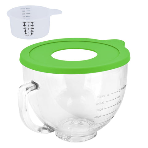 Kitwanda tazón de cristal para KitchenAid Tilt-Head, visión clara del batido.