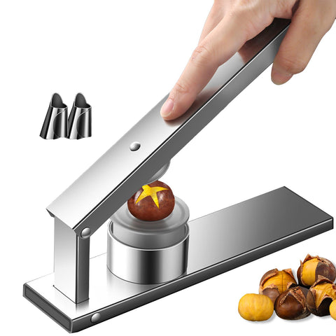 Kivinia corta-castanas con mango ergonómico para uso cómodo en la cocina.