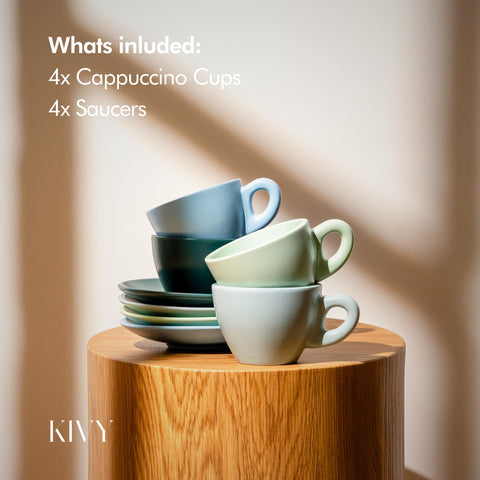 KIVY diseño clásico verde: carácter artesanal para café diario