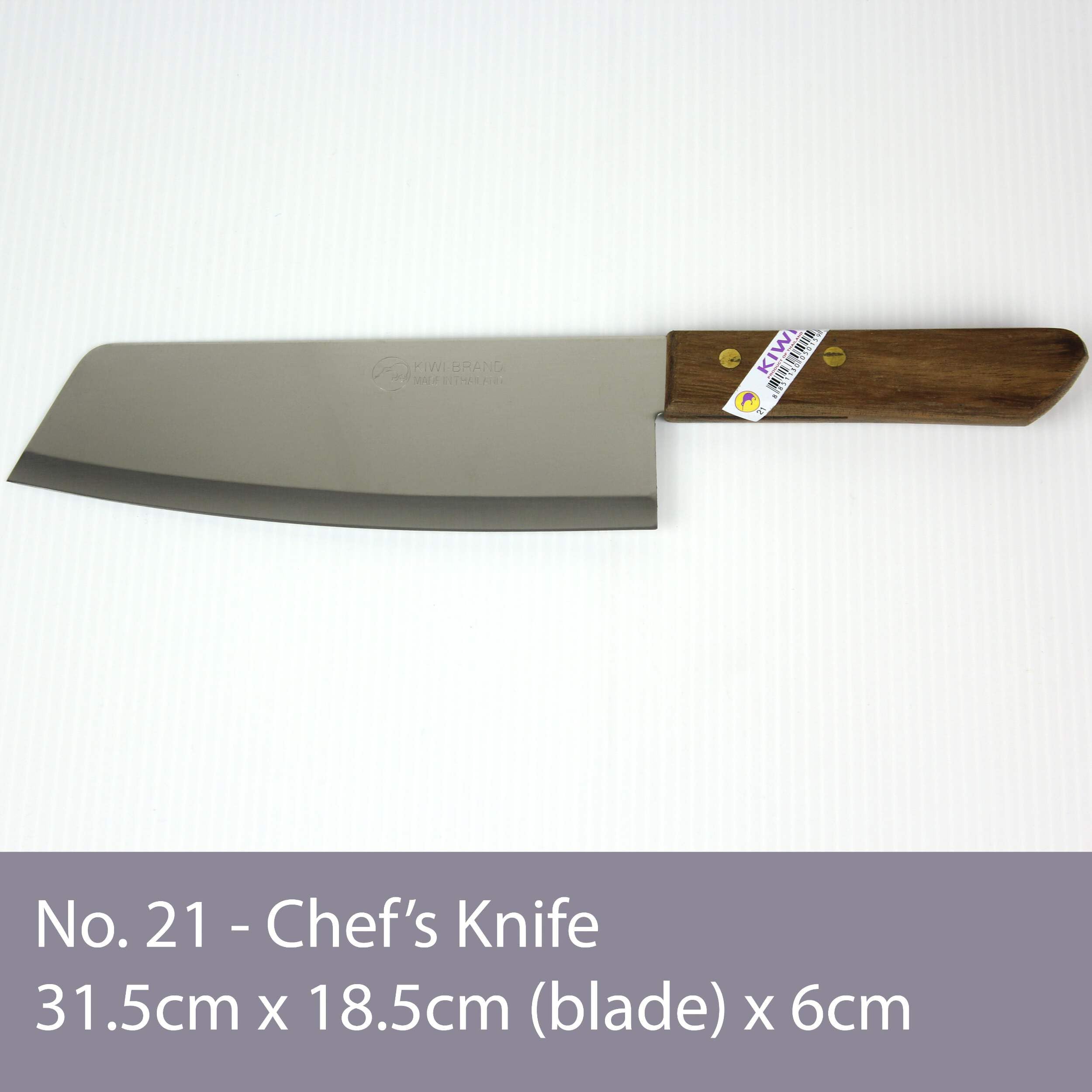 Kiwi cuchillo tailandés 8 pulgadas con mango ergonómico para un agarre cómodo