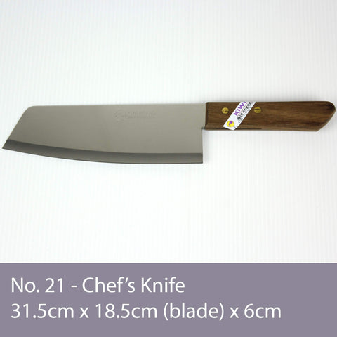 Kiwi cuchillo tailandés 8 pulgadas con mango ergonómico para un agarre cómodo