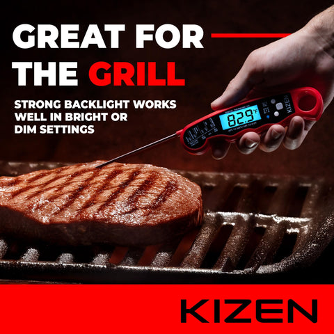 KIZEN con sonda desplegable para medir temperaturas con precisión.