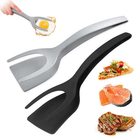 KJG espátula voltea-huevos 2 en 1 facilita girar huevos sin romper la yema.