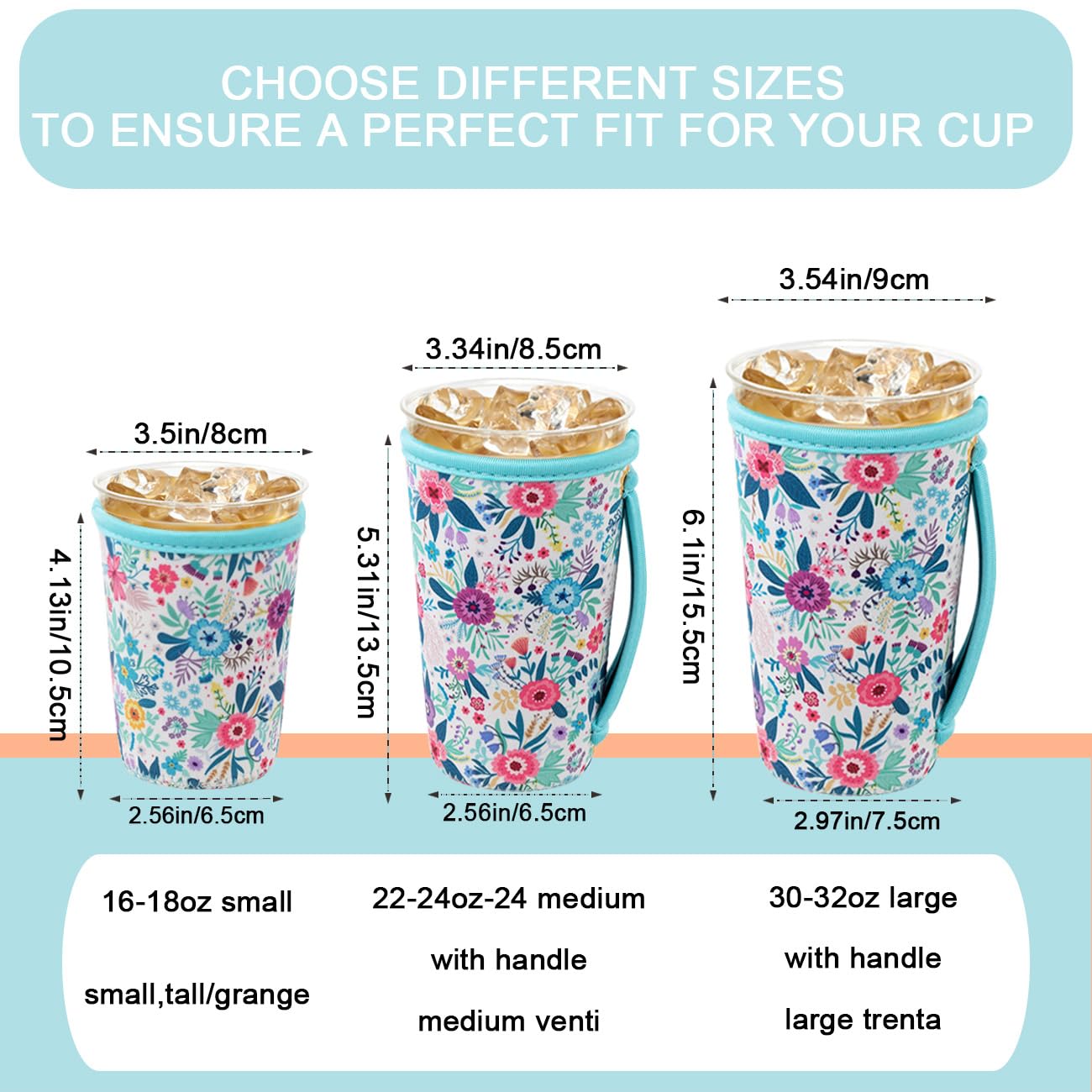 KJQJLY talla S para 16-18 onzas, ideal para vasos pequeños y portátiles.