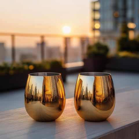 Vaso vino resistente a golpes K&K Home, perfecto para exteriores.