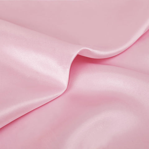KKJIAF servilleta satén rosa suave que realza la decoración sin saturar la mesa