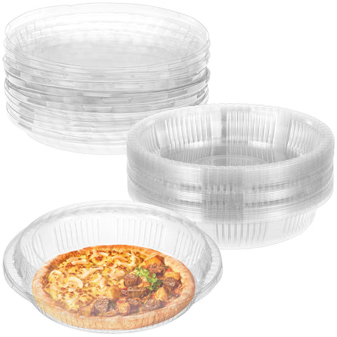 KKONHII contenedor pie 9,5 pulgadas claro con tapa, ideal para exhibir pasteles
