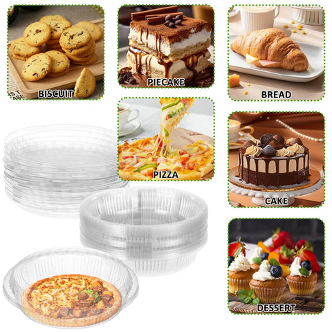 KKONHII presentación de postres 9,5 claros con tapa para servicio