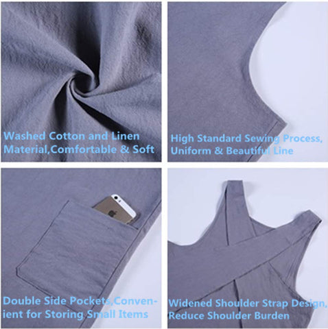 Delantal KKTOCHVC diseño corto y lindo para look casual