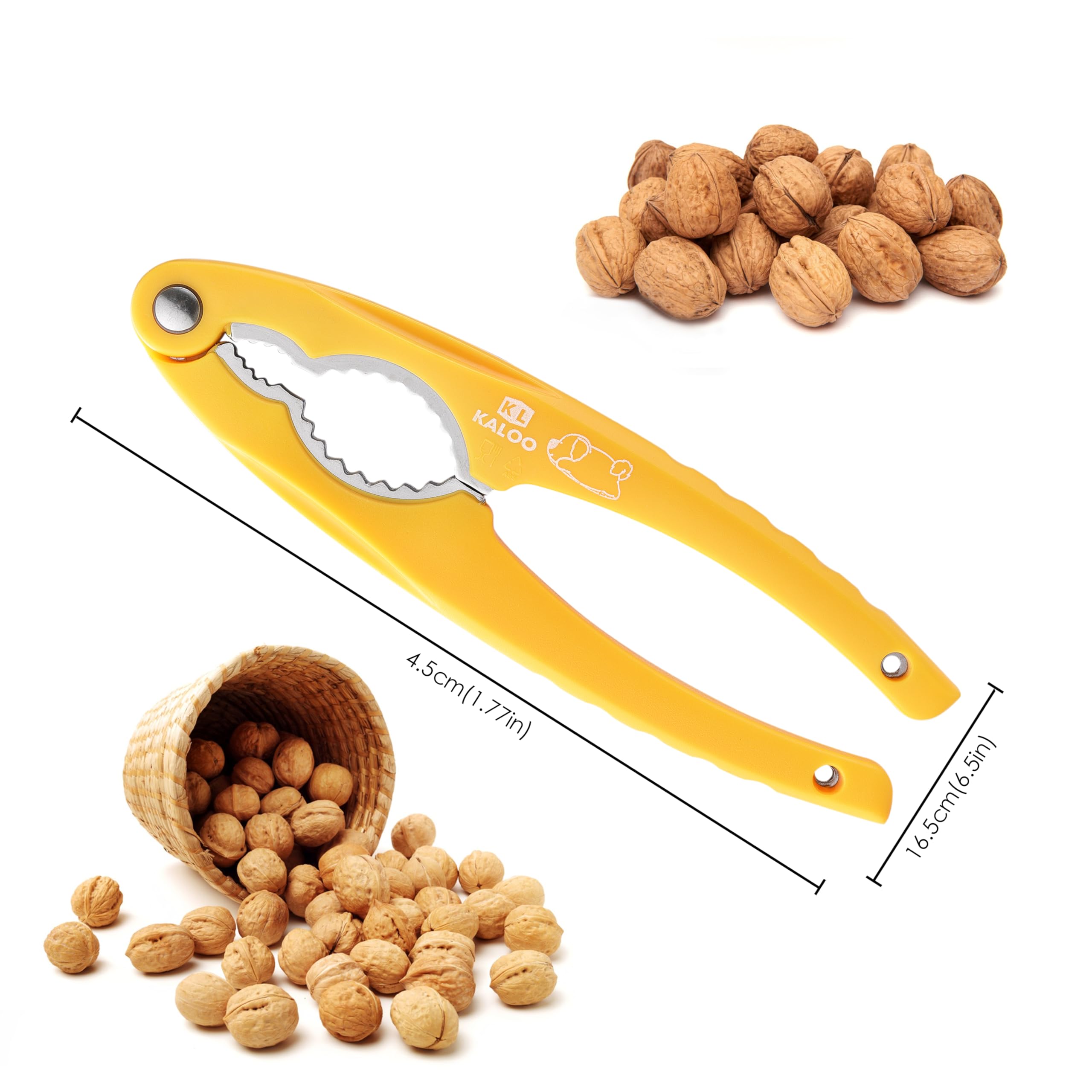KL KALOO rompe-nueces con mango ergonómico, cómodo en la cocina
