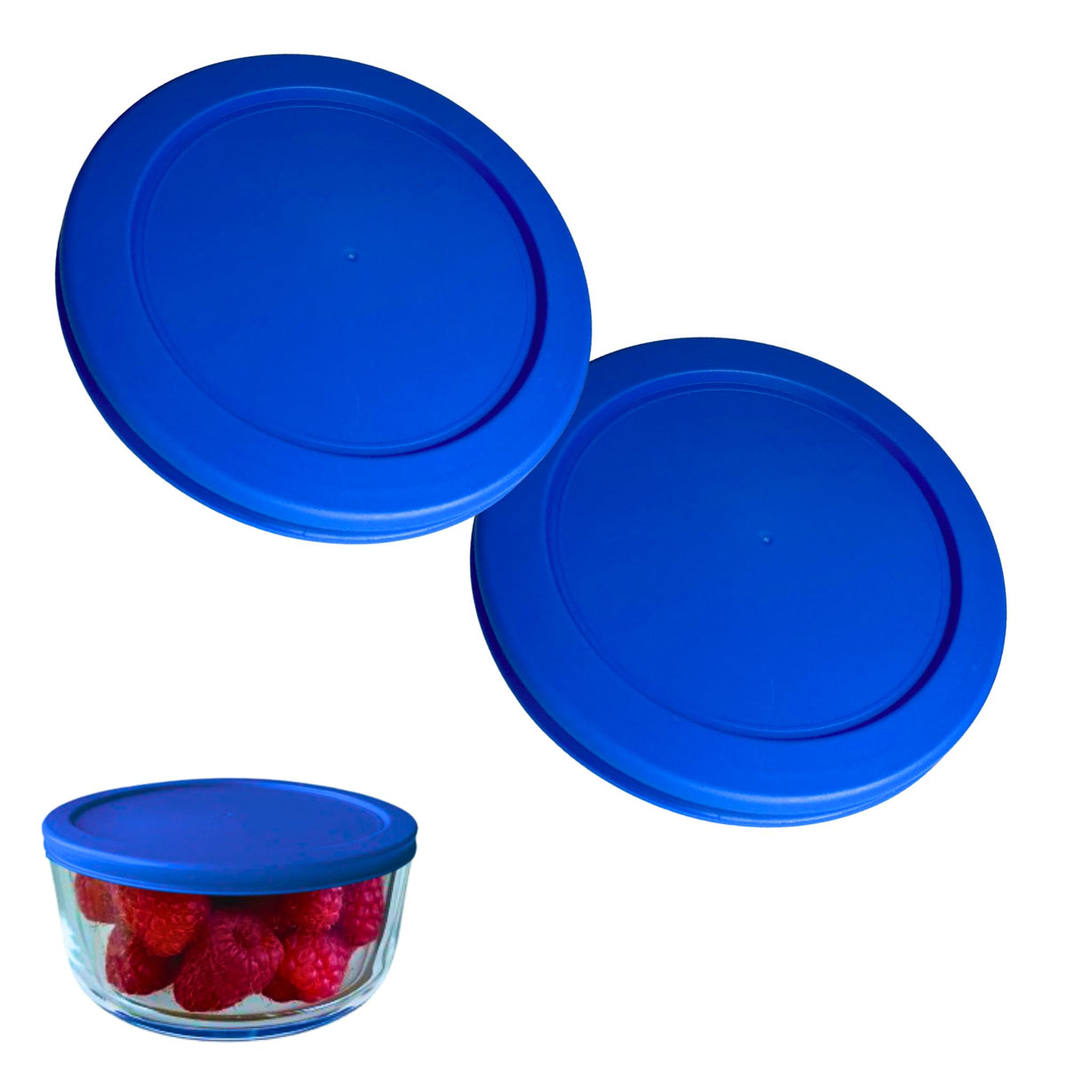 Klare Ware tapa para 7 tazas azul, cierre hermético para conservar la comida.