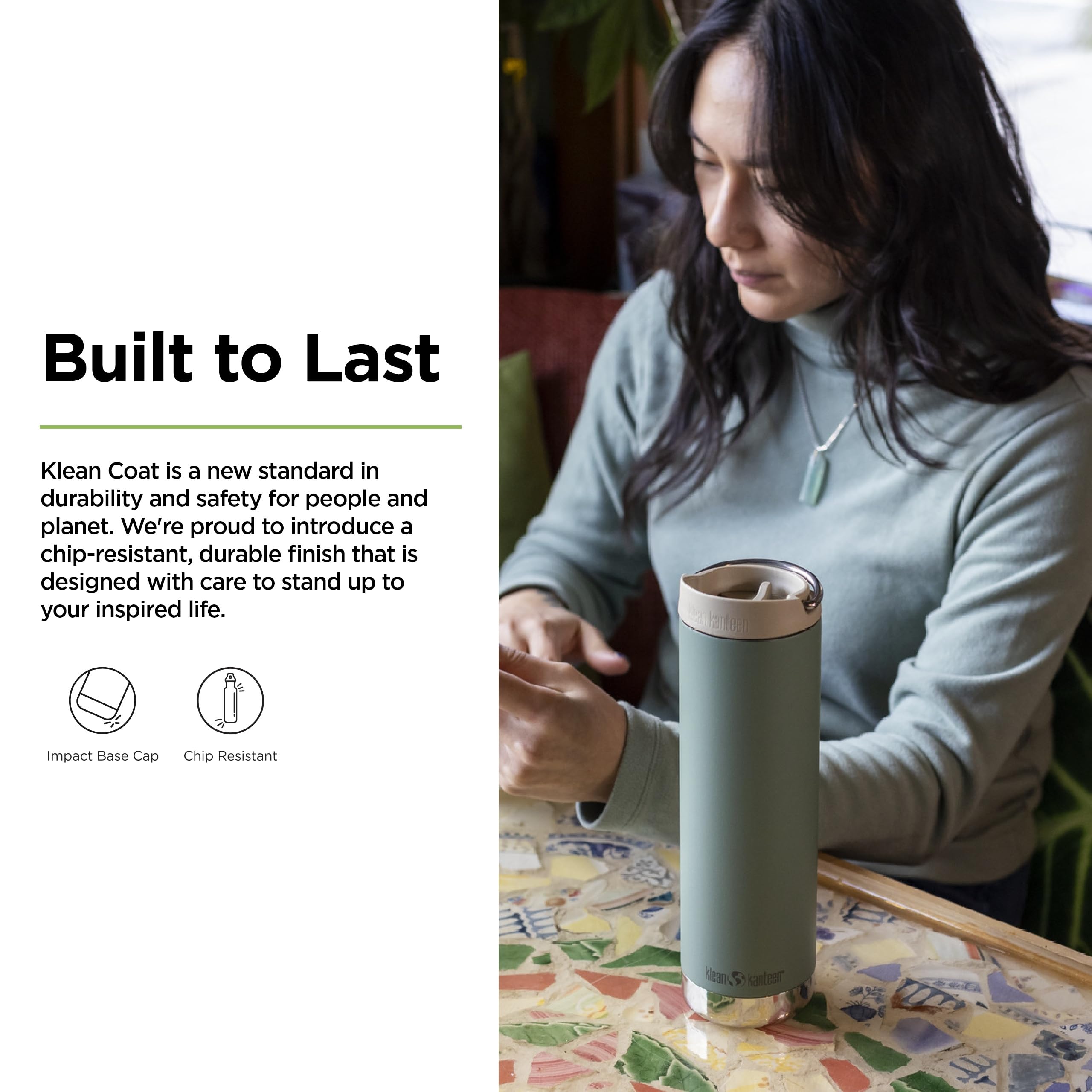 Klean Kanteen 20oz TKWide, rosca interior muestra compatibilidad TKWide.