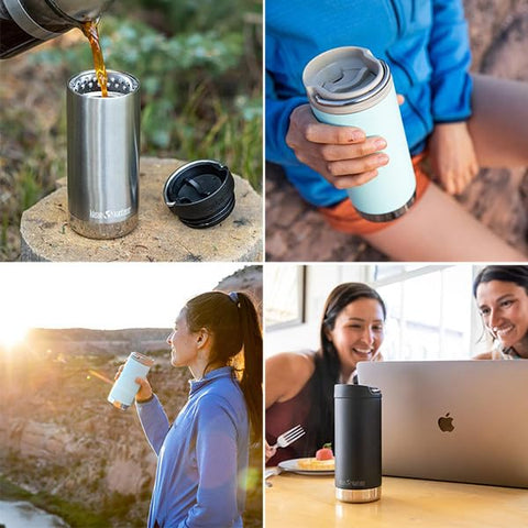 Tapa a prueba de fugas con asa facilita viajes diarios.