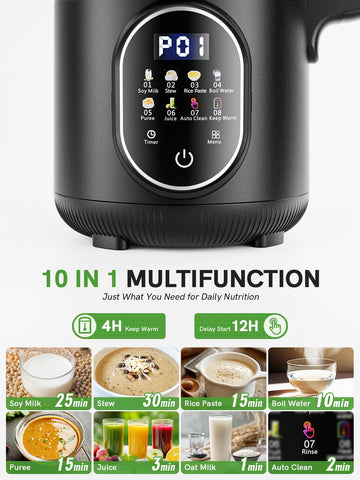 KLEANMAX funciones 10 en 1 para leche vegetal y licuados