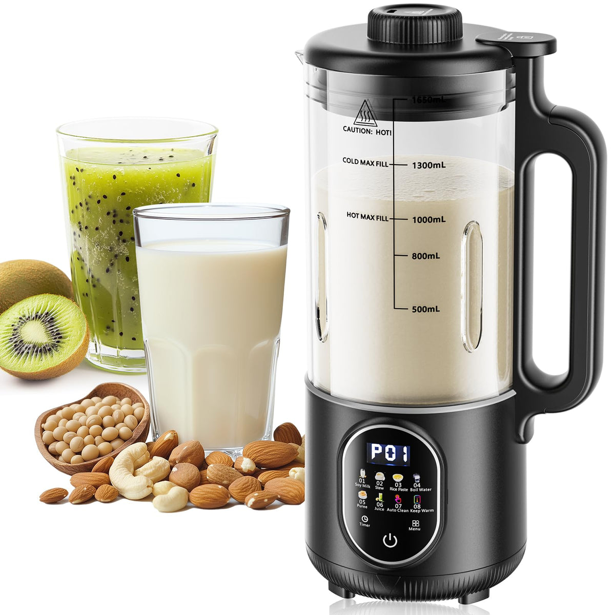 KLEANMAX máquina leche vegetal 55oz lista para bebidas en casa