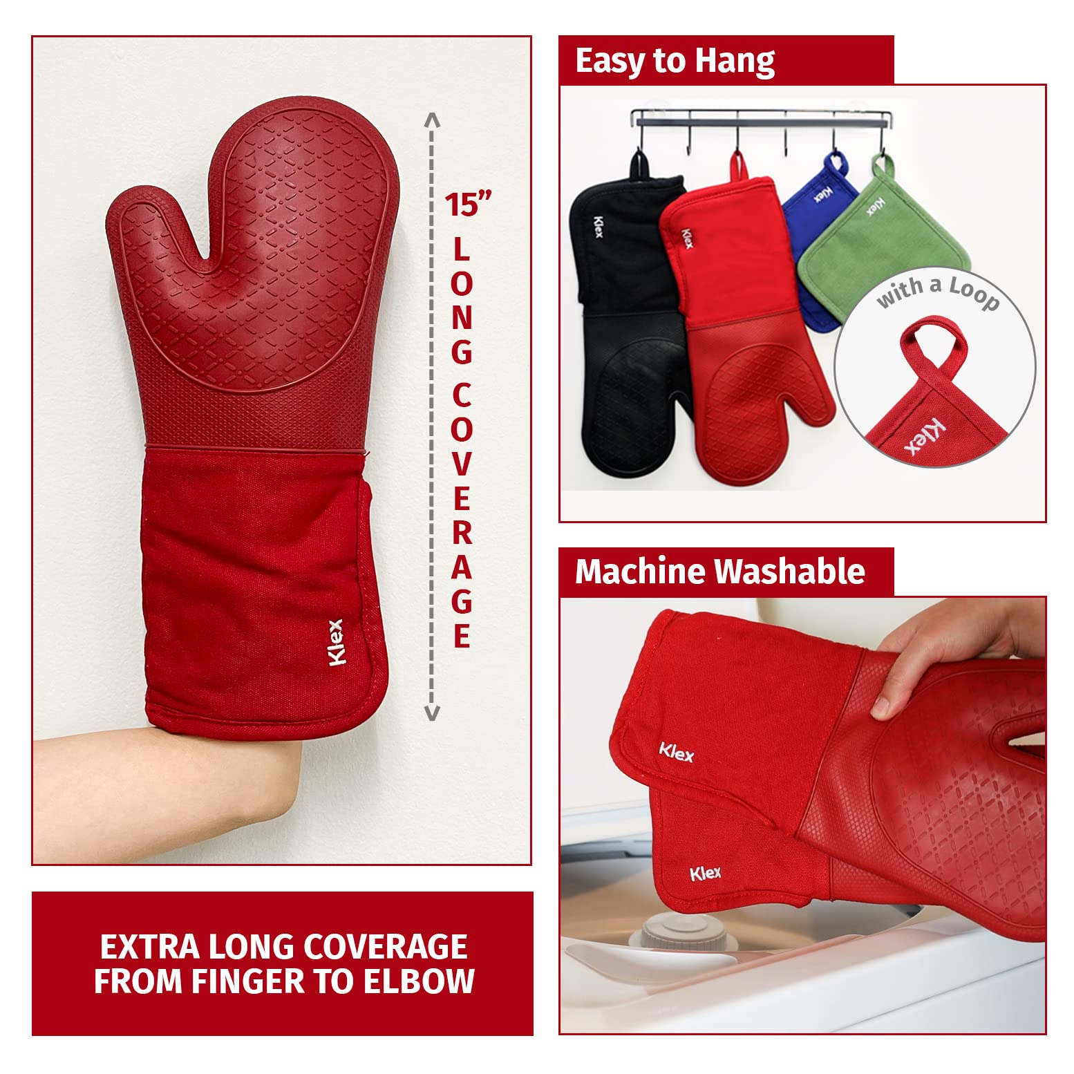 Relleno de algodón 100% en guantes Klex para mayor comodidad.