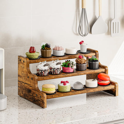KLM estante compacto para cocina, ideal espacio en encimera.