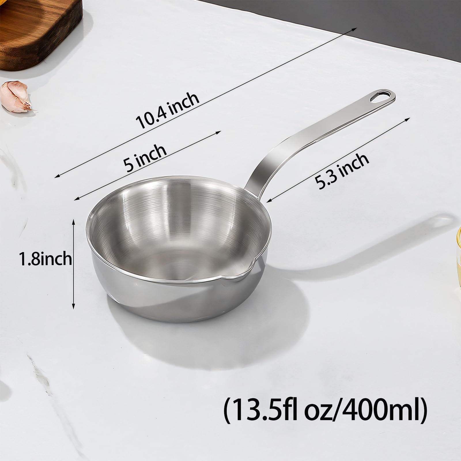 Kloahmo sartén mini 400 ml, ideal para salsas y huevos.