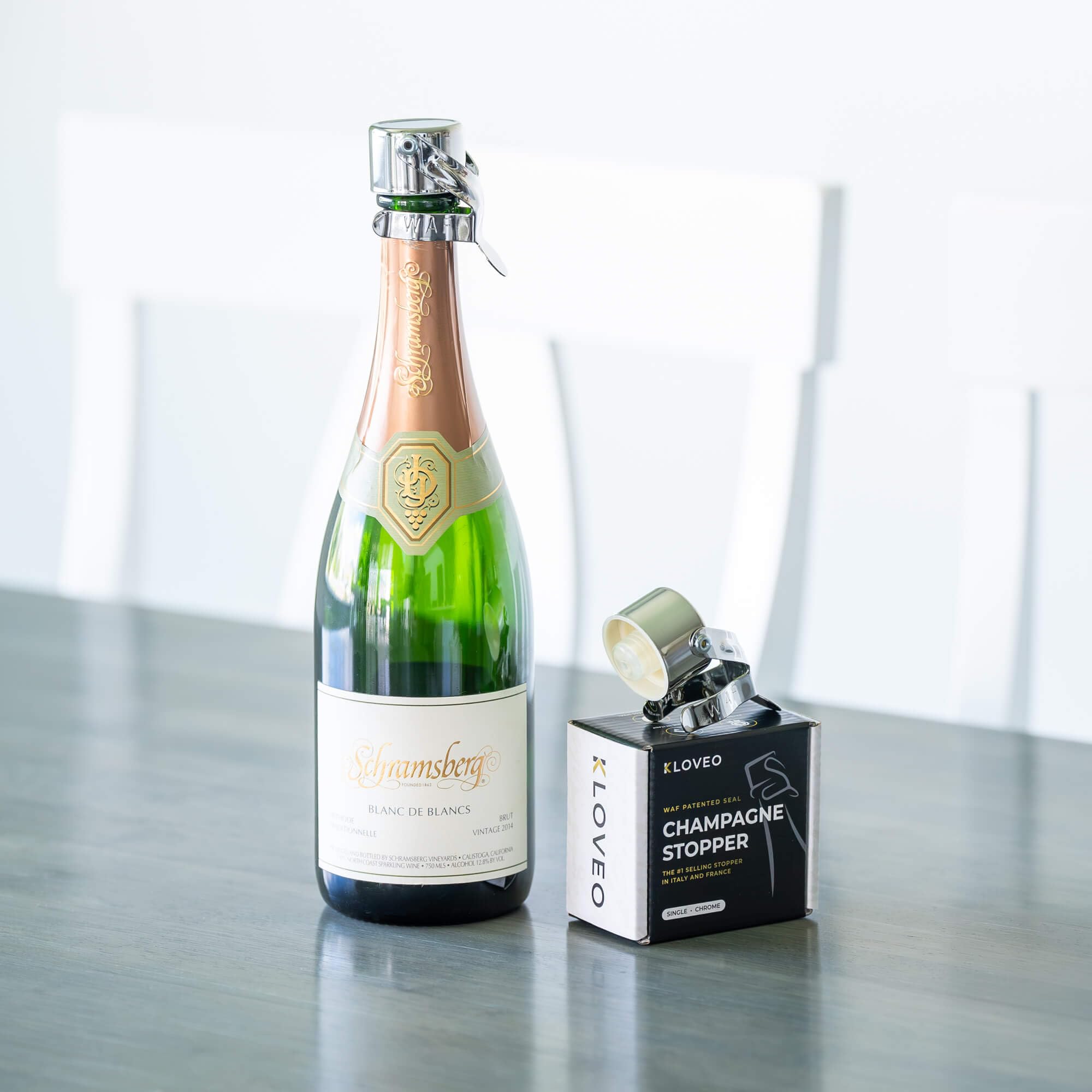 KLOVEO tapon champagne para bares y celebraciones