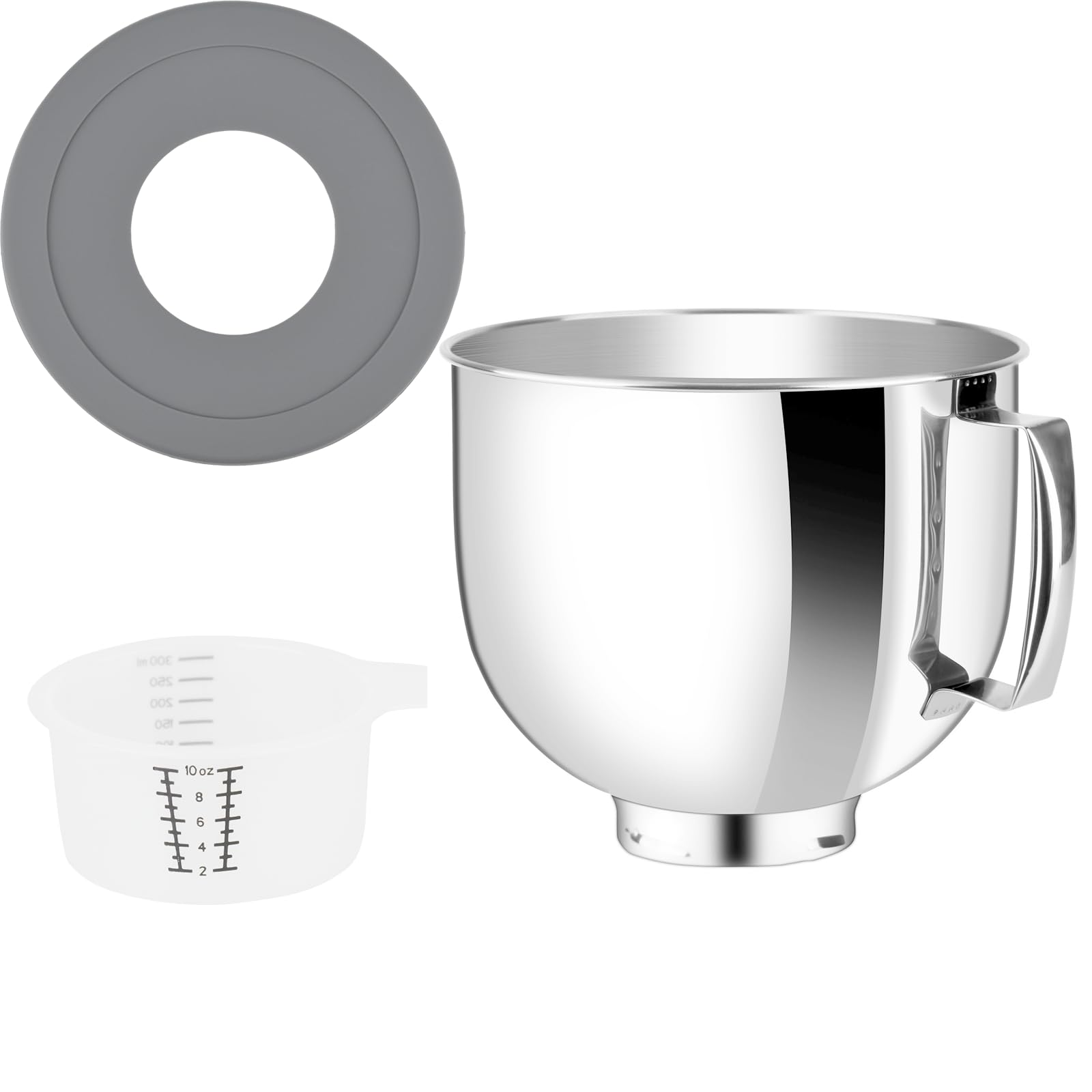 Kltchonald bol de acero inoxidable de 5 qt, duradero y apto para temperaturas variables.