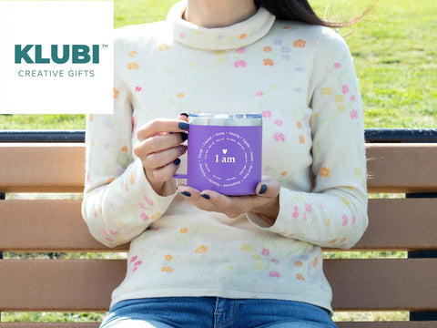 KLUBI Diseño morado para mujeres, complemento elegante para su viaje de fe diario.
