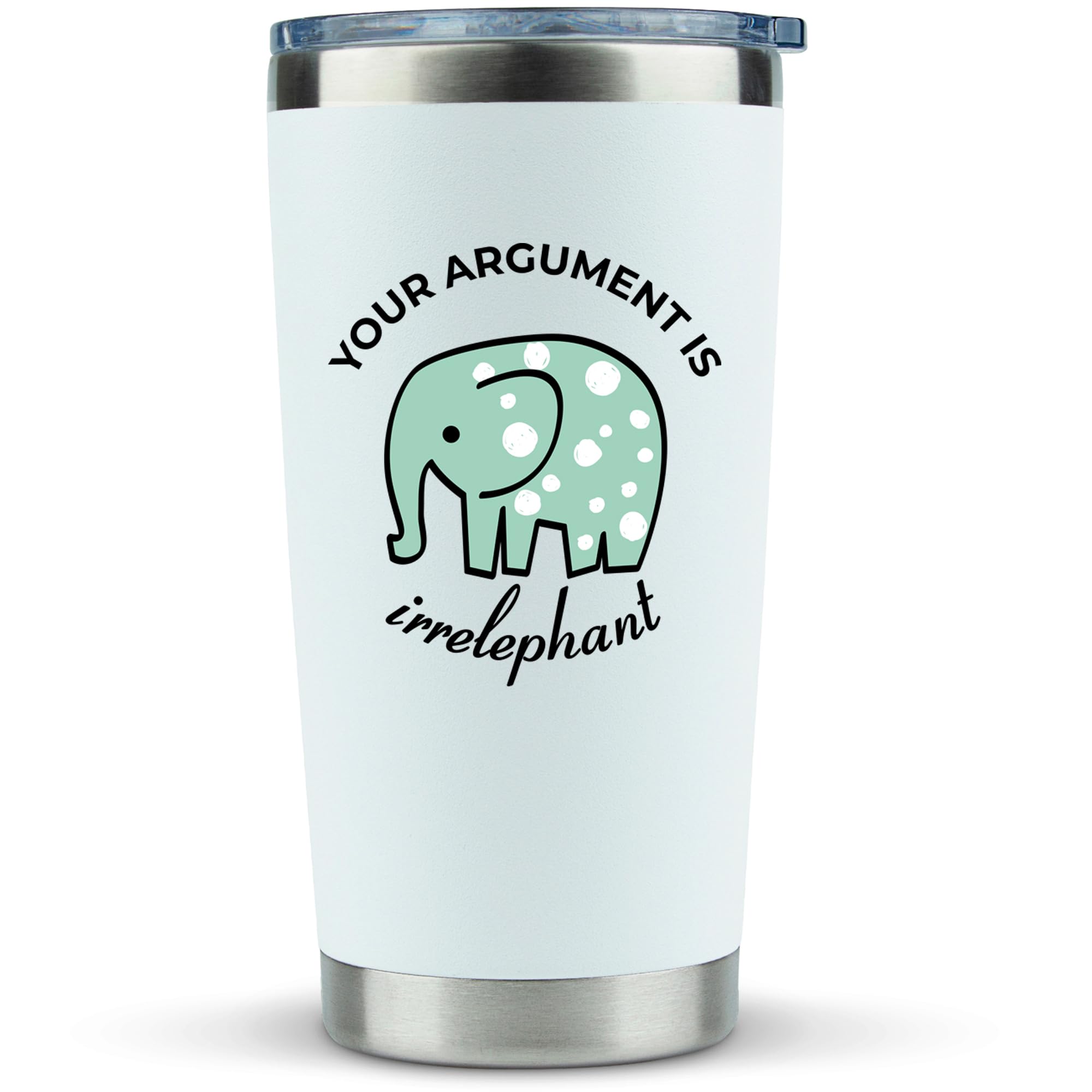 Vaso KLUBI Elefante con brillos blancos, regalo elegante.