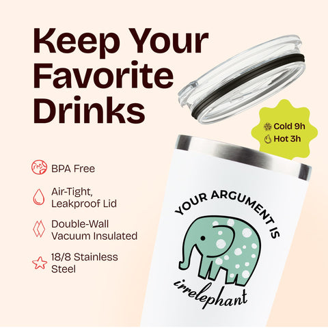 Tapa deslizante EZ del vaso KLUBI Elefante evita derrames durante el viaje.