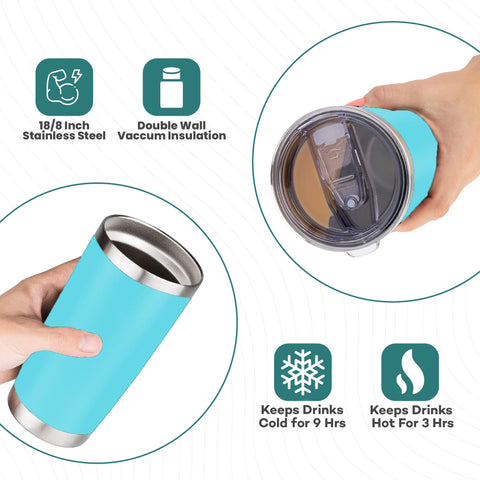Regalo KLUBI 20oz turquesa para eventos y actividades al aire libre.